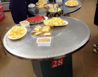 Mặt bàn tròn bếp nướng