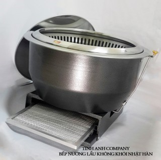Bếp nướng dùng than cao cấp loại hút âm sàn