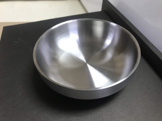 Bát inox 304 Hàn Quốc 2 lớp . Trắng sz 13,5cm. Cao 4cm