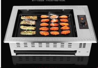 Bếp nướng lẩu dùng điện chữ nhật nướng vỉ gang